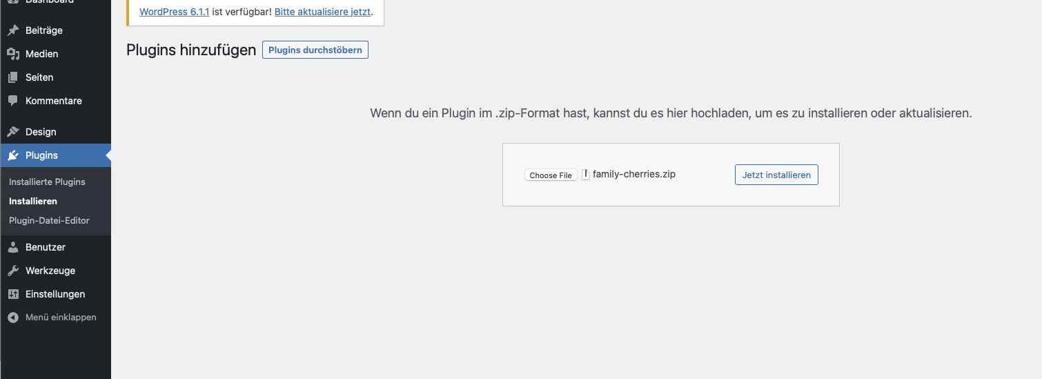 Plugin-Upload